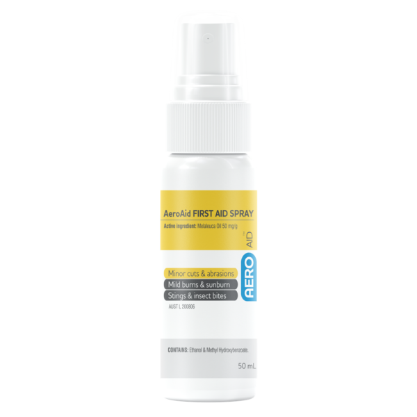 Bottle of antiseptic spray with mist spray and lid