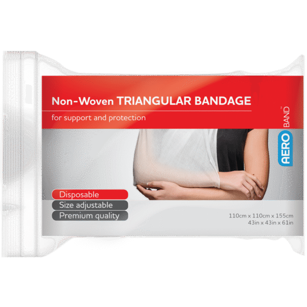 Triangular Bandage sealed in plastic
